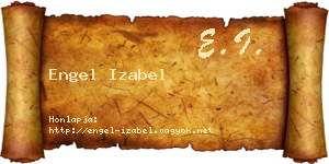 Engel Izabel névjegykártya